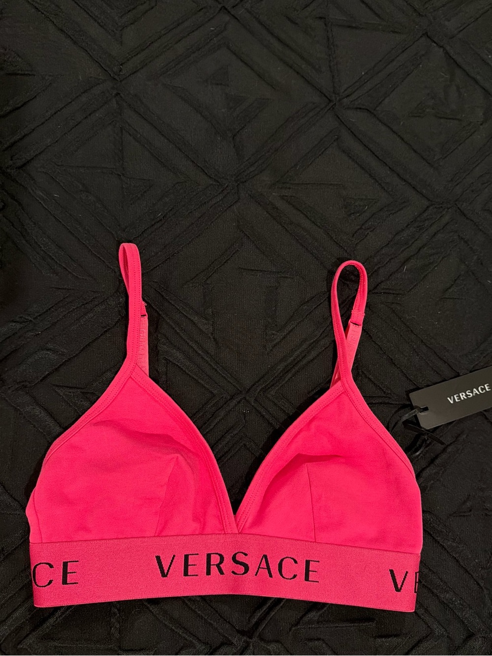 Versace Women's Pink Sports Bra🍒